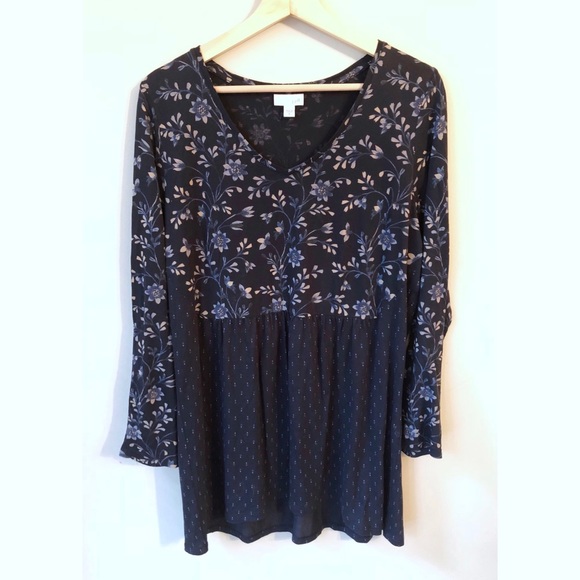 J. Jill • M • Floral/Mixed Print Long Sleeve Top - Picture 2 of 4